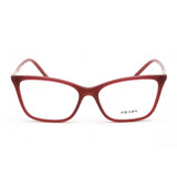 Prada   08WV Eyeglasses Transparent Burgundy/Clear demo lens