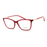 Prada 0PR 08WV Eyeglasses Transparent Burgundy/Clear demo lens-AmbrogioShoes