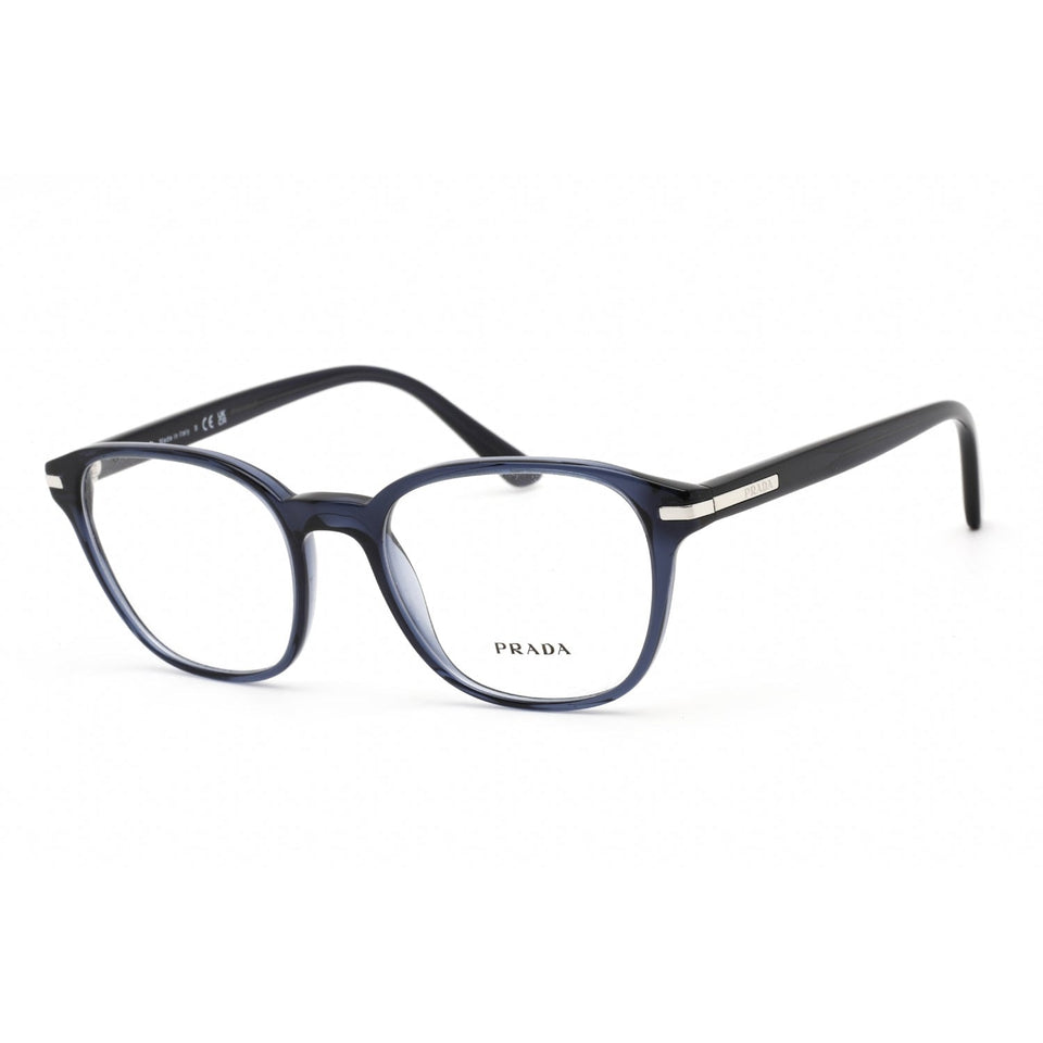 Prada 0PR 12WV Eyeglasses Transparent Blue/Clear demo lens-AmbrogioShoes