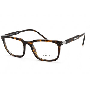 Prada 0PR 13YV Eyeglasses Dark Havana/Clear demo lens-AmbrogioShoes