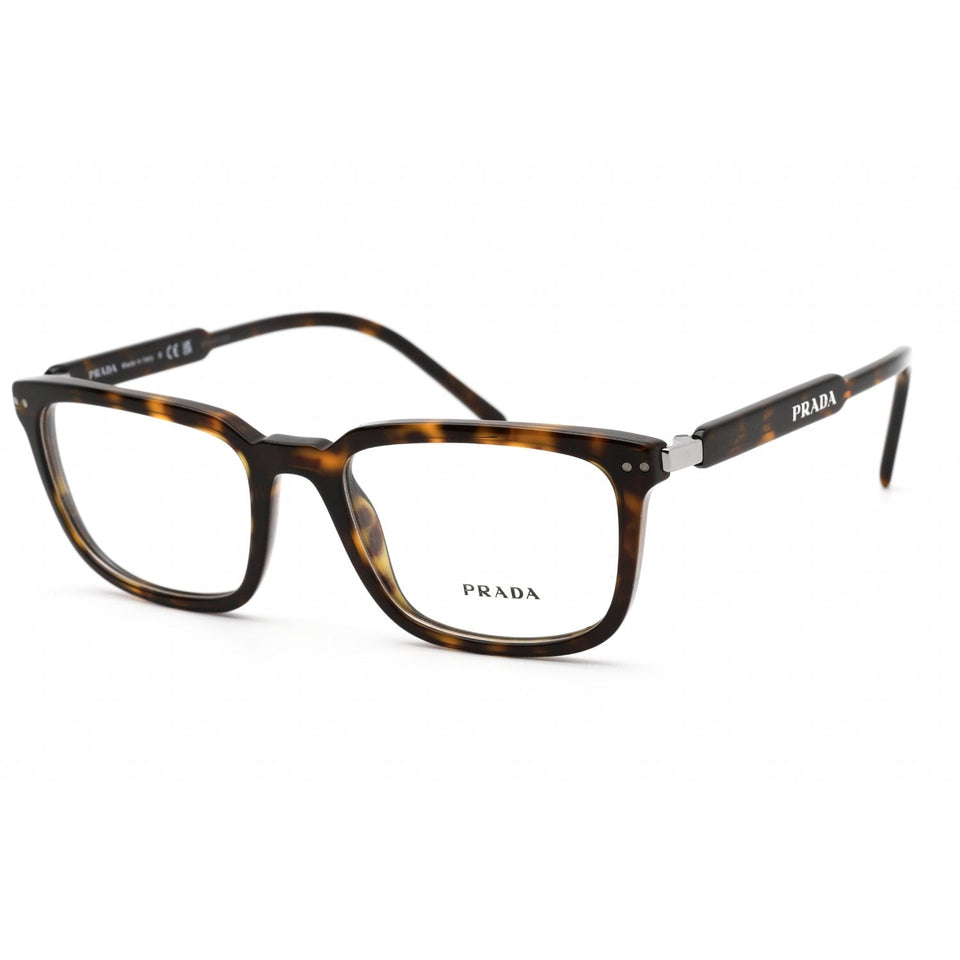 Prada 0PR 13YV Eyeglasses Dark Havana/Clear demo lens-AmbrogioShoes