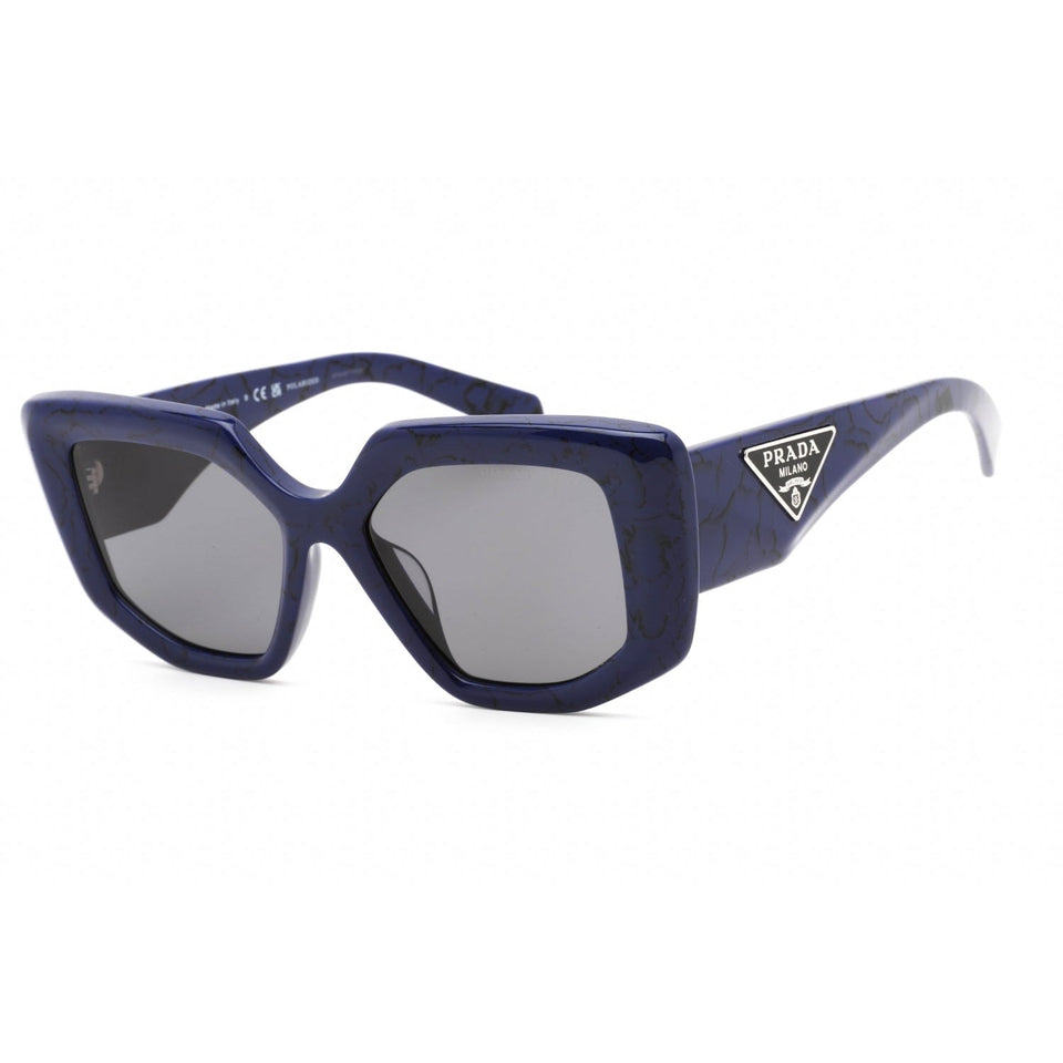 Prada 0PR 14ZSF Sunglasses Baltic Marble / Dark Grey Polarized-AmbrogioShoes