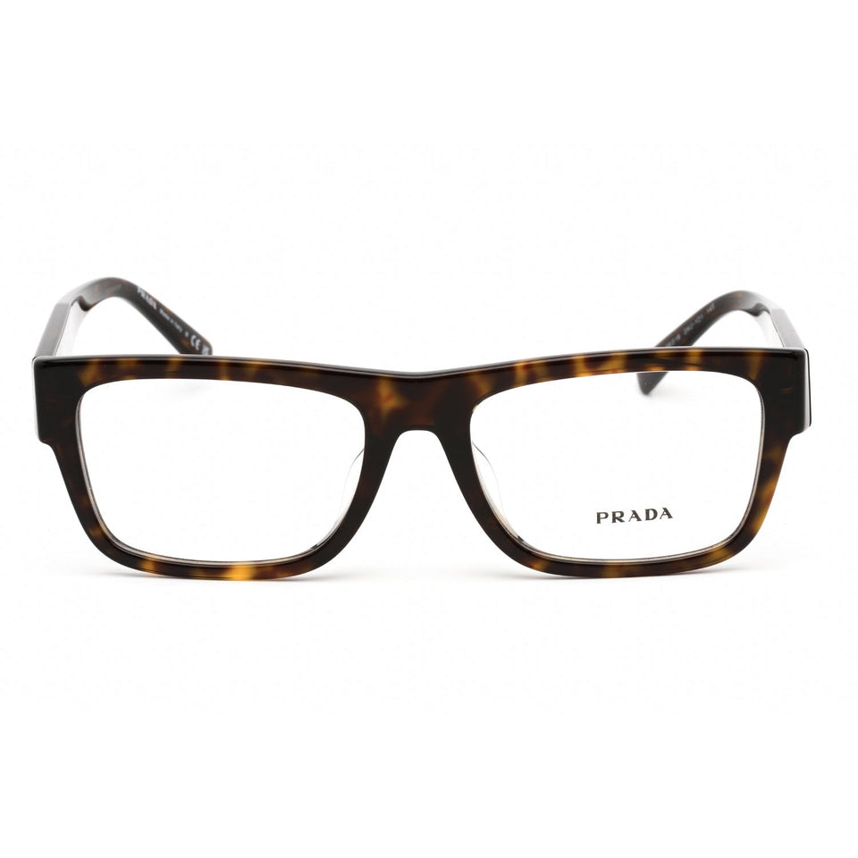 Prada   15YVF Eyeglasses Havana / Clear demo lens