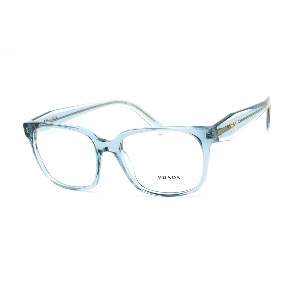 Prada 0PR 17ZV Eyeglasses Crystal Blue / Clear Lens-AmbrogioShoes