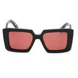 Prada   23YS Sunglasses Black / Red Mirrored Silver Women's