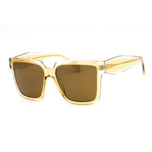 Prada 0PR 24ZS Sunglasses Ocher/Crystal Grey / Dark Brown-AmbrogioShoes