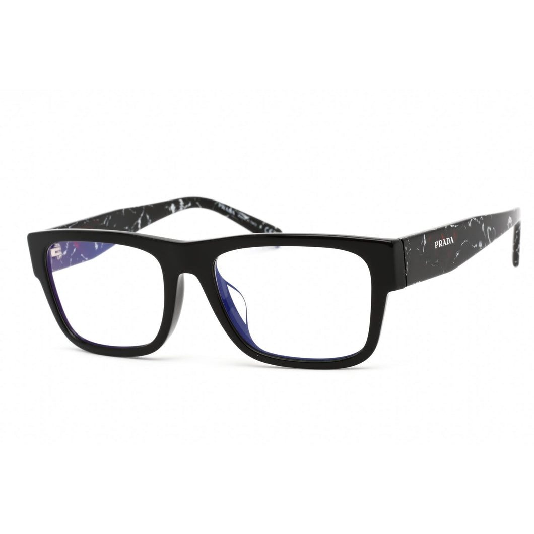 Prada 0PR 28YSF Eyeglasses Black/Clear demo lens-AmbrogioShoes