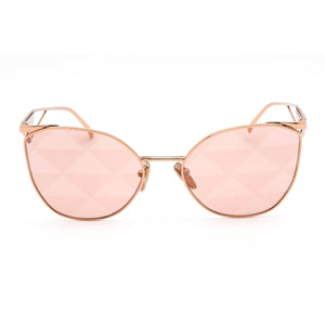 Prada   50ZS Sunglasses Pink Gold / Pink Tampo Triangles Silver Women's