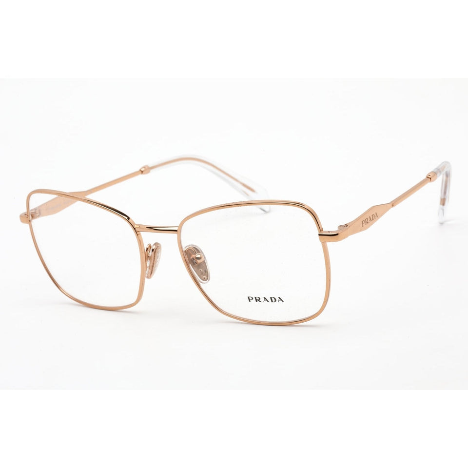 Prada 0PR 53ZV Eyeglasses Pink Gold / Clear demo lens-AmbrogioShoes