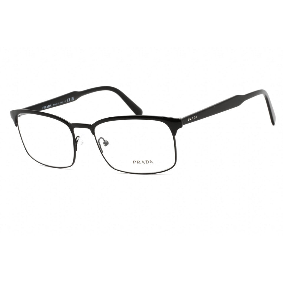 Prada 0PR 54WV Eyeglasses Black/Clear demo lens-AmbrogioShoes