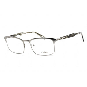Prada 0PR 54WV Eyeglasses Matte Gunmetal Grey / Clear Lens-AmbrogioShoes