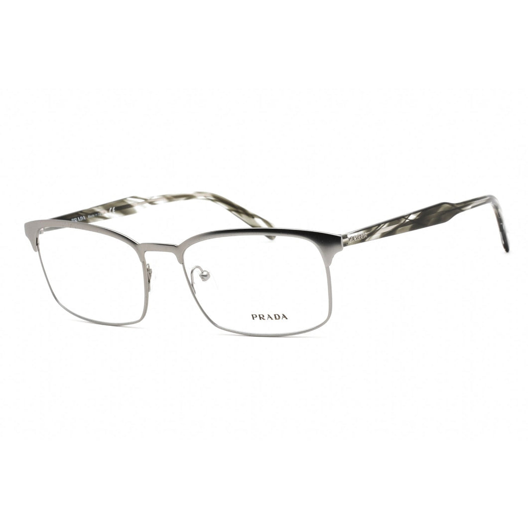 Prada 0PR 54WV Eyeglasses Matte Gunmetal Grey / Clear Lens-AmbrogioShoes