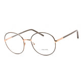 Prada 0PR 55WV Eyeglasses Cocoa/Clay/Clear demo lens-AmbrogioShoes