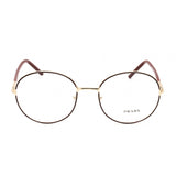 Prada   55WV Eyeglasses Pale Gold Bordeaux/Clear demo lens