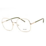 Prada 0PR 56WV Eyeglasses Pale Gold / Clear Lens-AmbrogioShoes