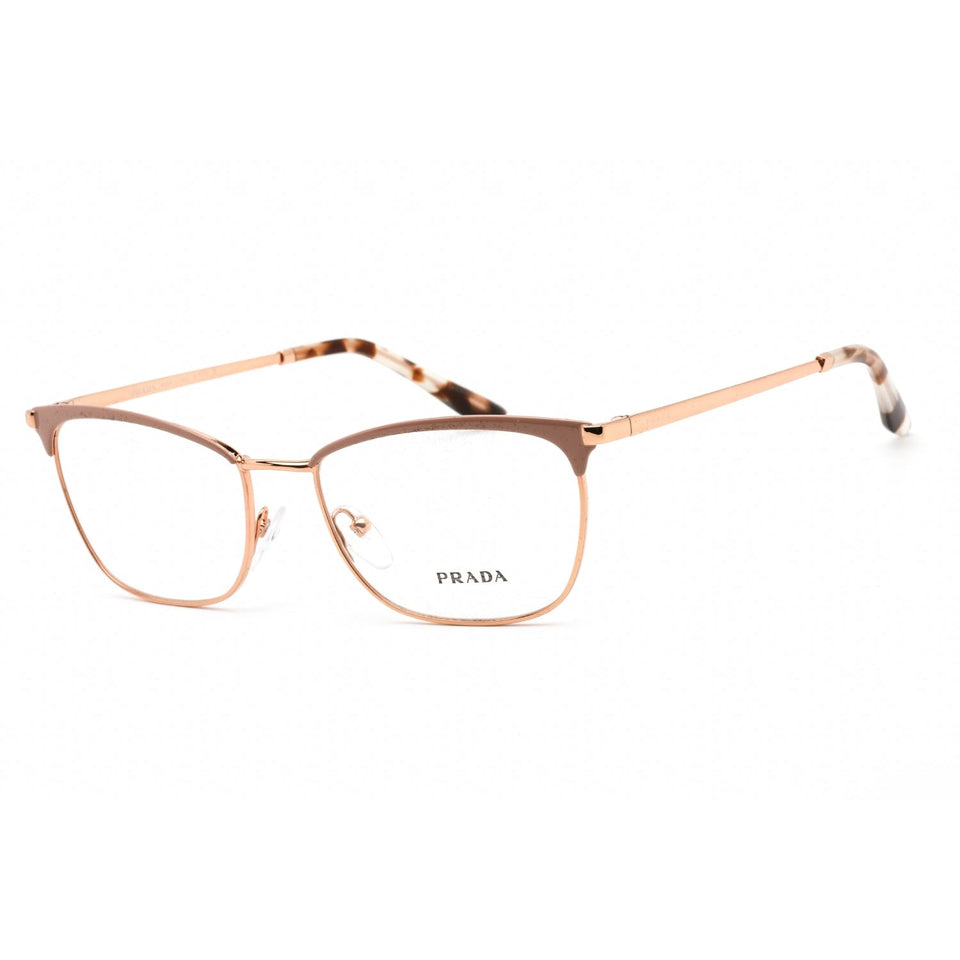 Prada 0PR 57WV Eyeglasses Pink Gold/Clear demo lens-AmbrogioShoes