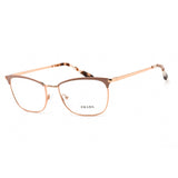 Prada 0PR 57WV Eyeglasses Pink Gold/Clear demo lens-AmbrogioShoes