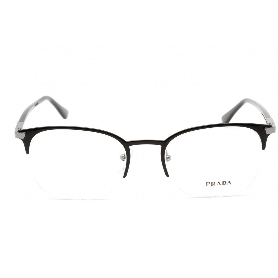 Prada   57YV Eyeglasses Black/Clear demo lens