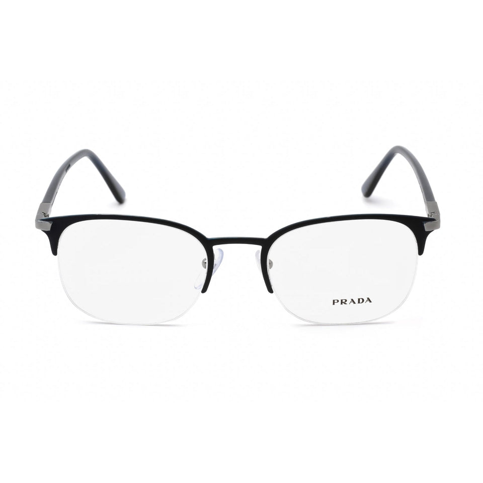 Prada   57YV Eyeglasses Matte Blue/Clear demo lens