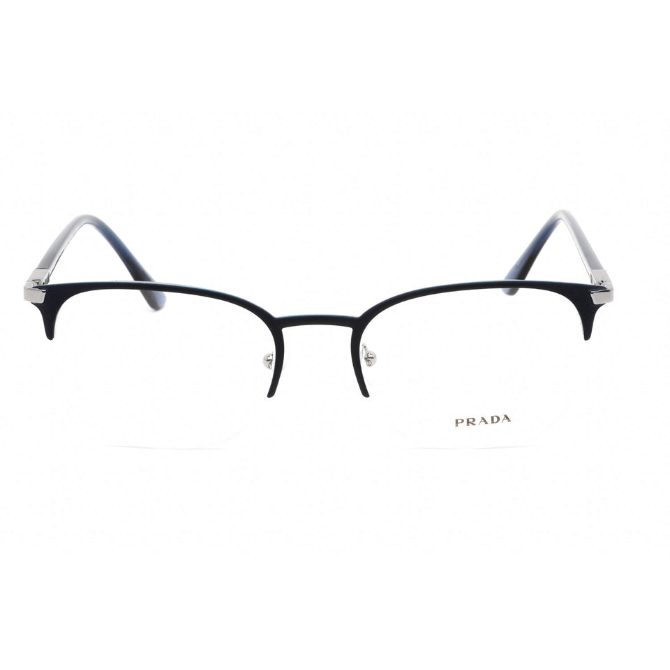 Prada   57YV Eyeglasses Matte Blue/Clear demo lens
