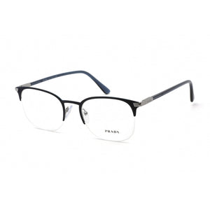 Prada 0PR 57YV Eyeglasses Matte Blue/Clear demo lens-AmbrogioShoes