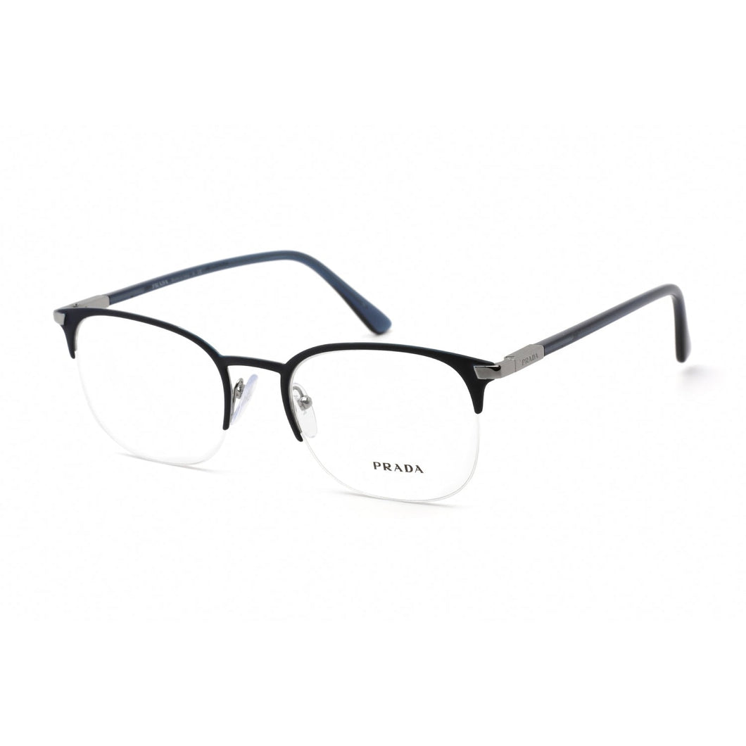 Prada 0PR 57YV Eyeglasses Matte Blue/Clear demo lens-AmbrogioShoes