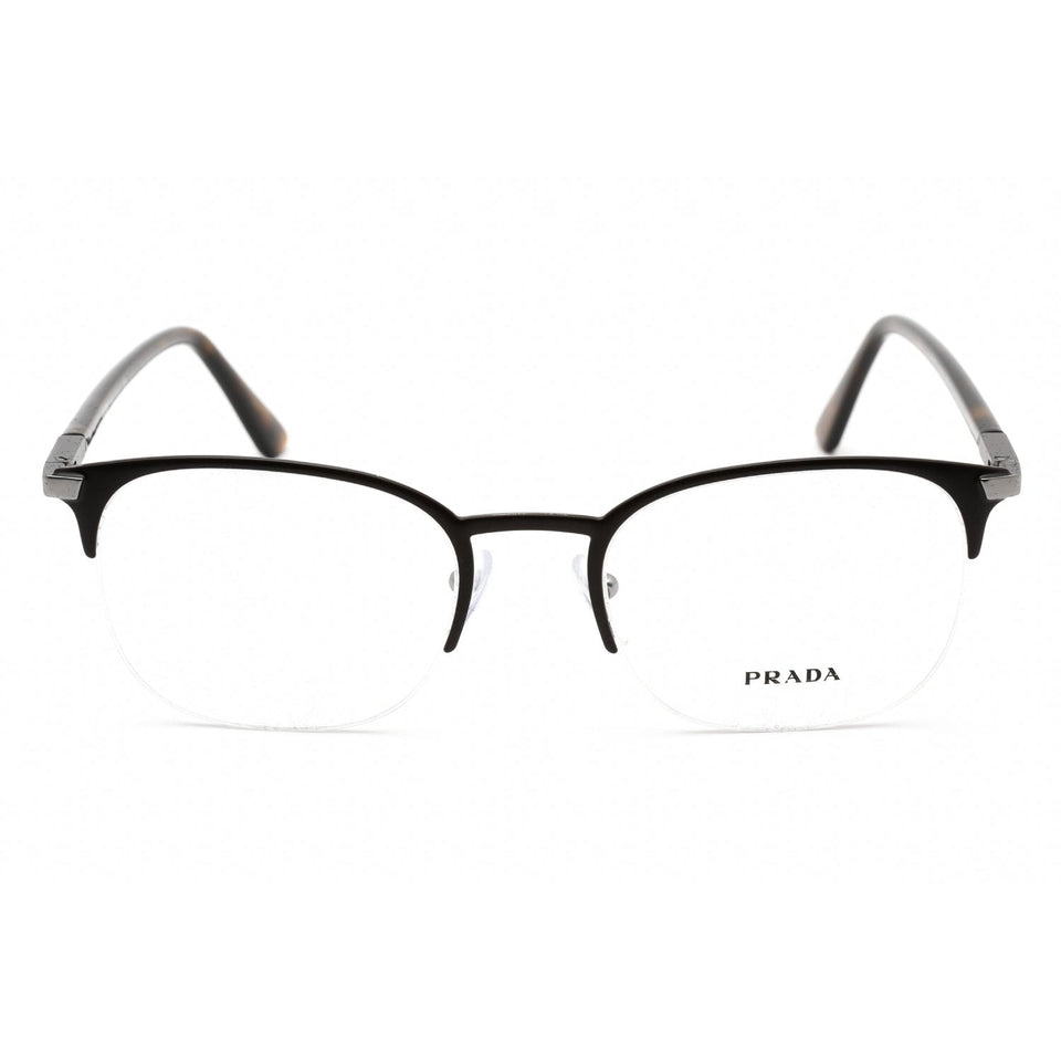 Prada   57YV Eyeglasses Matte Brown/Clear demo lens