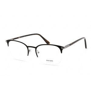 Prada 0PR 57YV Eyeglasses Matte Brown/Clear demo lens-AmbrogioShoes