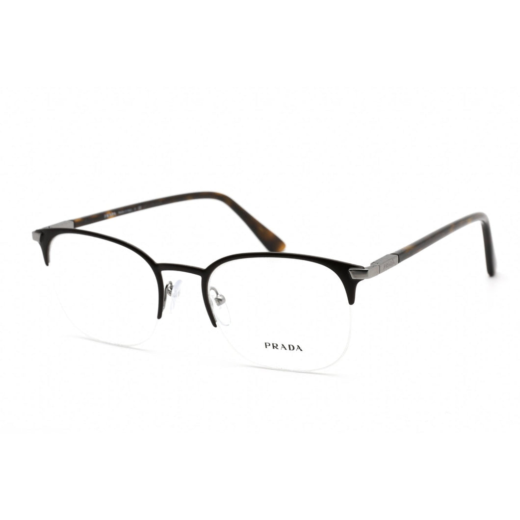 Prada 0PR 57YV Eyeglasses Matte Brown/Clear demo lens-AmbrogioShoes