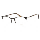 Prada 0PR 57YV Eyeglasses Matte Brown/Clear demo lens-AmbrogioShoes