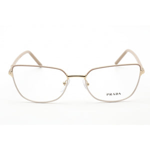 Prada   59YV Eyeglasses Beige Brown Gold / Clear Lens