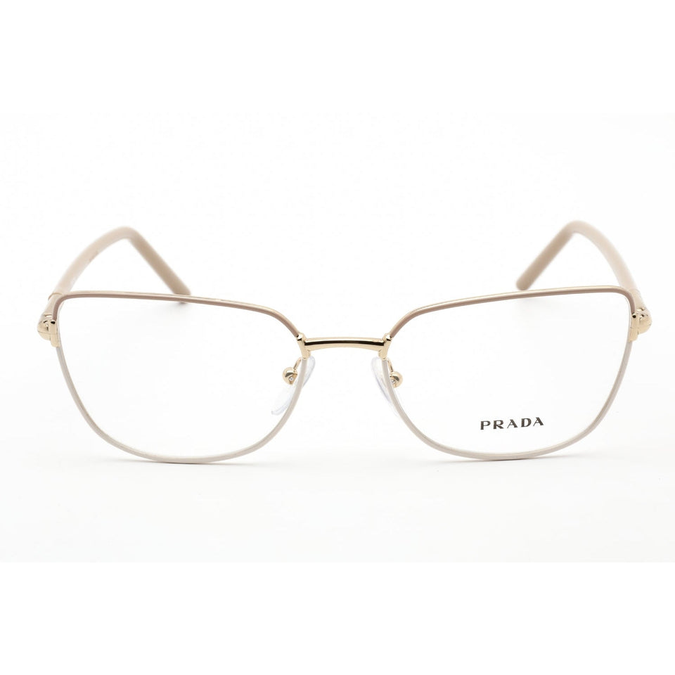 Prada   59YV Eyeglasses Beige Brown Gold / Clear Lens