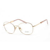Prada 0PR 64YV Eyeglasses Pale Gold / Clear Lens-AmbrogioShoes