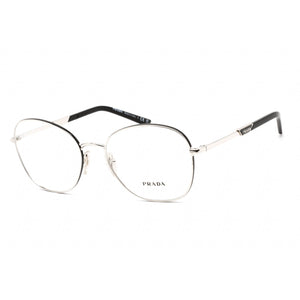 Prada 0PR 64YV Eyeglasses Silver/Clear Lens-AmbrogioShoes