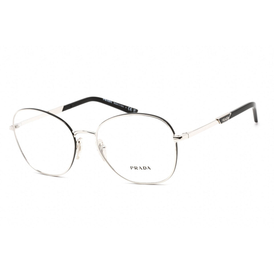 Prada 0PR 64YV Eyeglasses Silver/Clear Lens-AmbrogioShoes