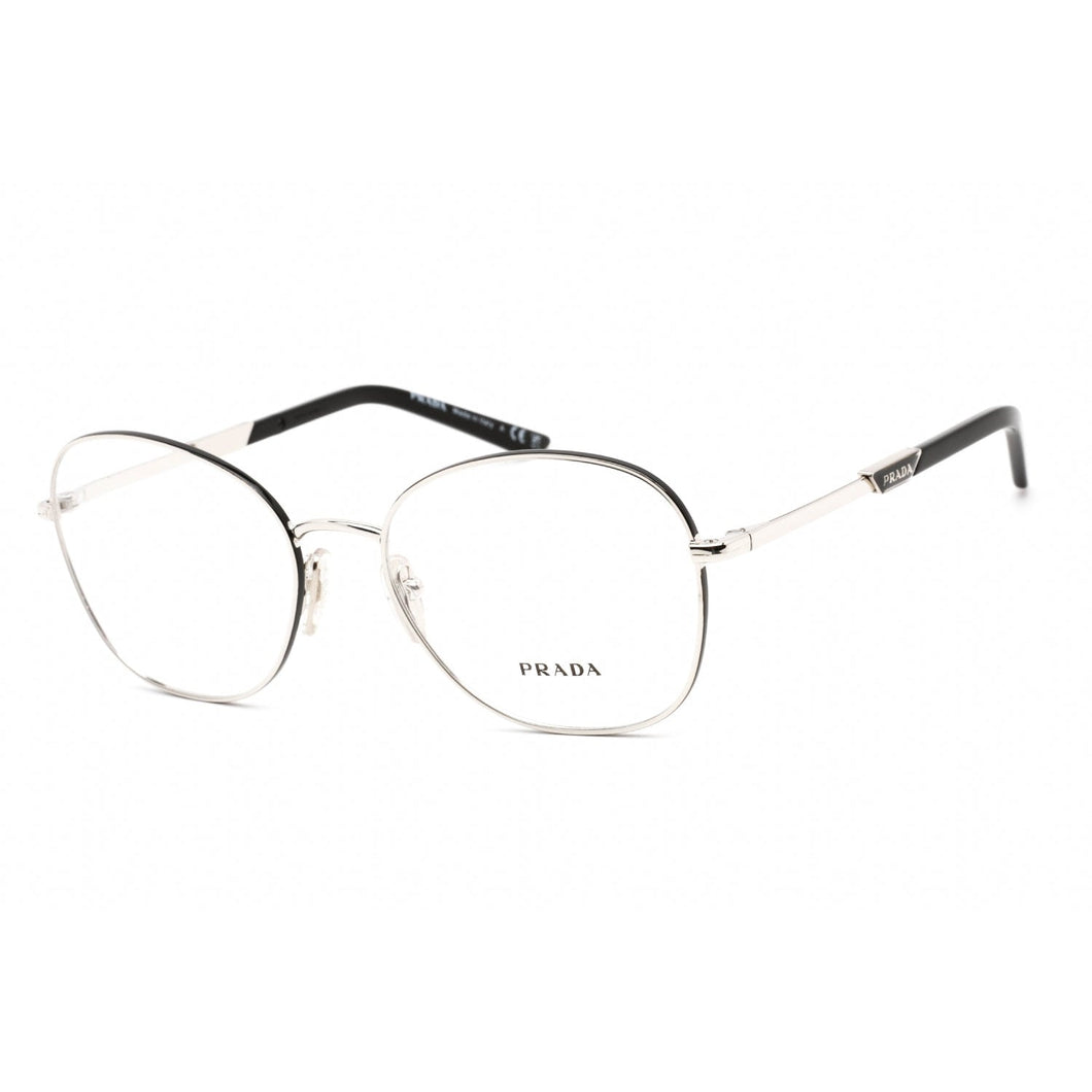 Prada 0PR 64YV Eyeglasses Silver/Clear Lens-AmbrogioShoes
