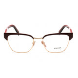 Prada   65YV Eyeglasses Red/Rose Gold /Clear demo lens