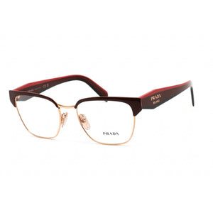 Prada 0PR 65YV Eyeglasses Red/Rose Gold /Clear demo lens-AmbrogioShoes