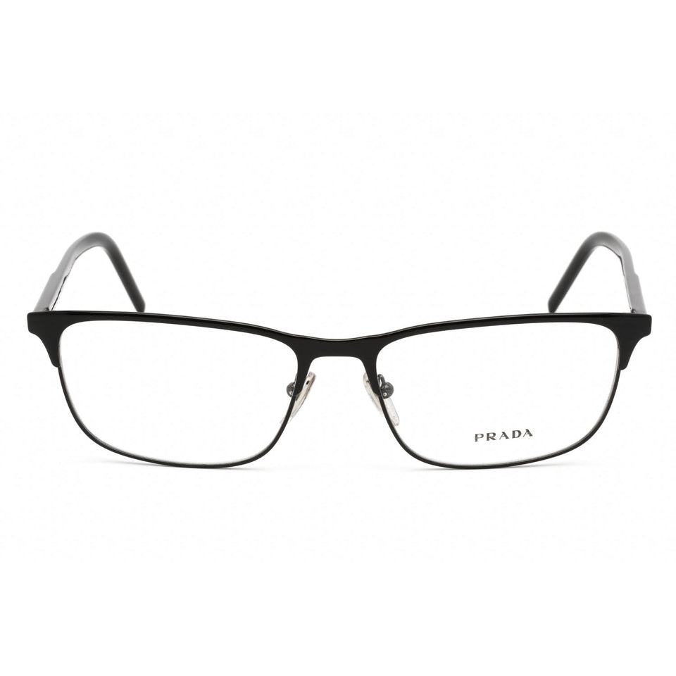 Prada   66YV Eyeglasses Black/Clear demo lens