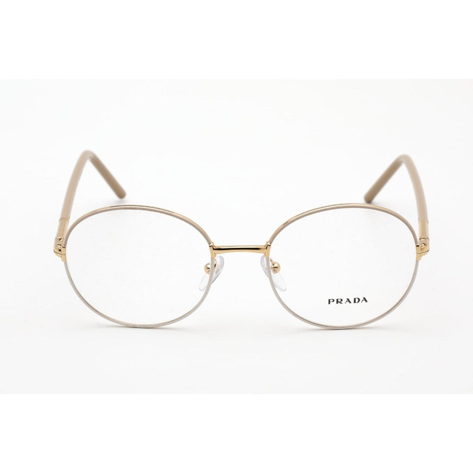 Prada  55WV Eyeglasses Beige/White/Clear demo lens