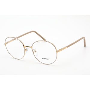 Prada 0PR55WV Eyeglasses Beige/White/Clear demo lens-AmbrogioShoes