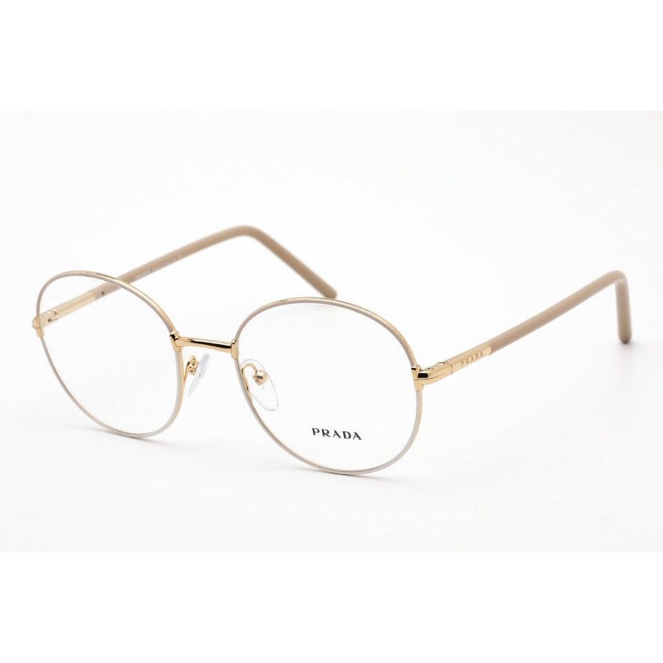 Prada 0PR55WV Eyeglasses Beige/White/Clear demo lens-AmbrogioShoes