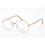 Prada 0PR55WV Eyeglasses Beige/White/Clear demo lens-AmbrogioShoes