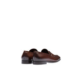 Prada 2DB185-248 Men's Shoes Brown Calf-Skin Leather Penny Loafers (PRM1032)