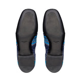 Prada 2DG098-3KK5 Men's Shoes Blue Technical Fabric Penny Loafers (PRM1024)