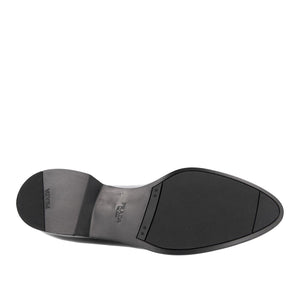 Prada 2EC124-P39 Men's Shoes Black Calf-Skin Leather Oxfords (PRM1041)