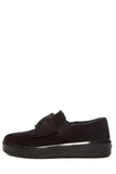 Prada Black Microsole Bow Detail Suede Slip-On SZ 35.5
