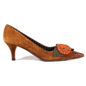 Prada Designer Shoes for women, Suede Pumps 1P6317 (PRW13)