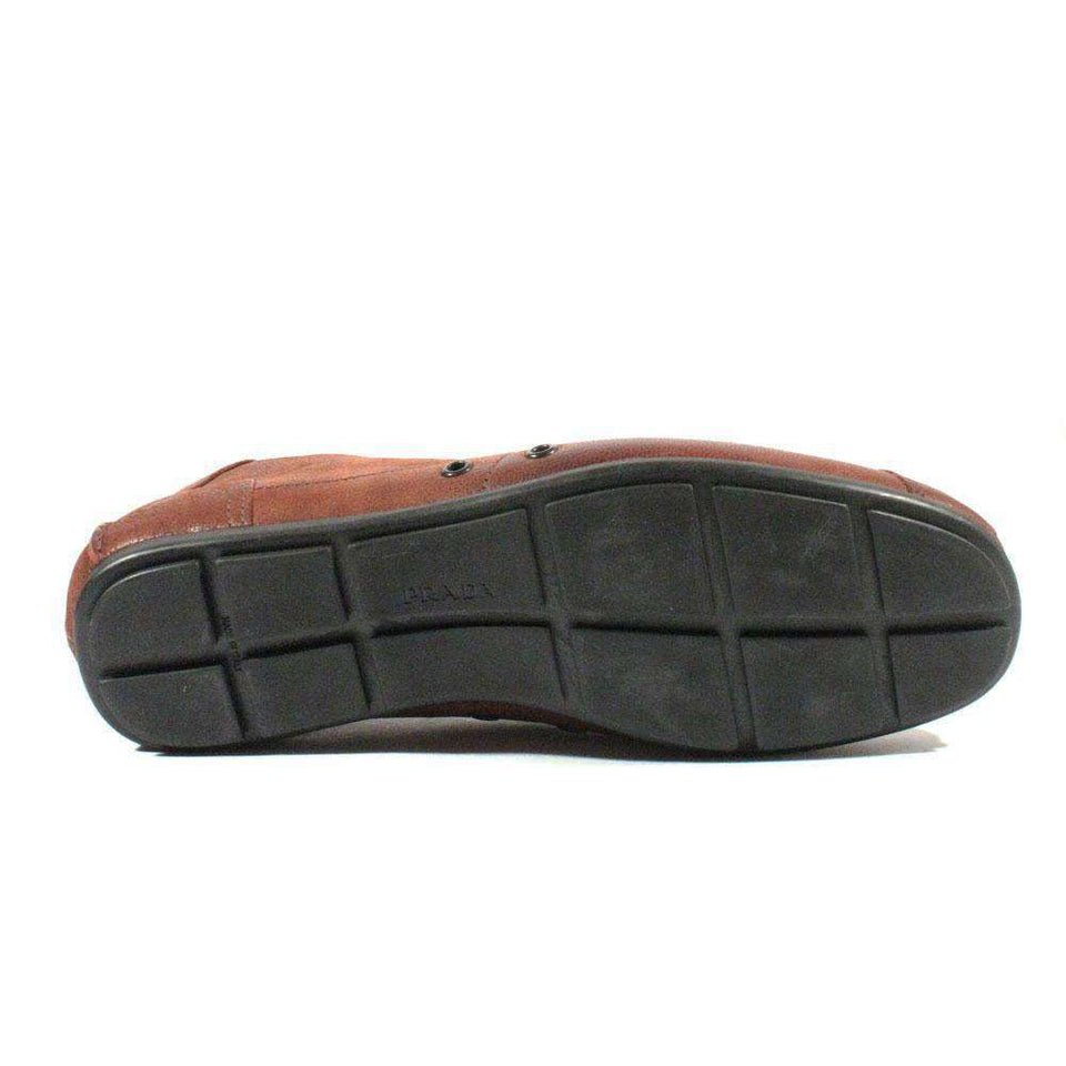 Prada Men's Designer Shoes Brown Color Leather Sports Designer Shoes 2T1559 (PRM13)
