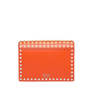 Prada Special Edition 1BD120-2CE9 Women's Orange Elektra Leather Shoulder Bag (PR1010)